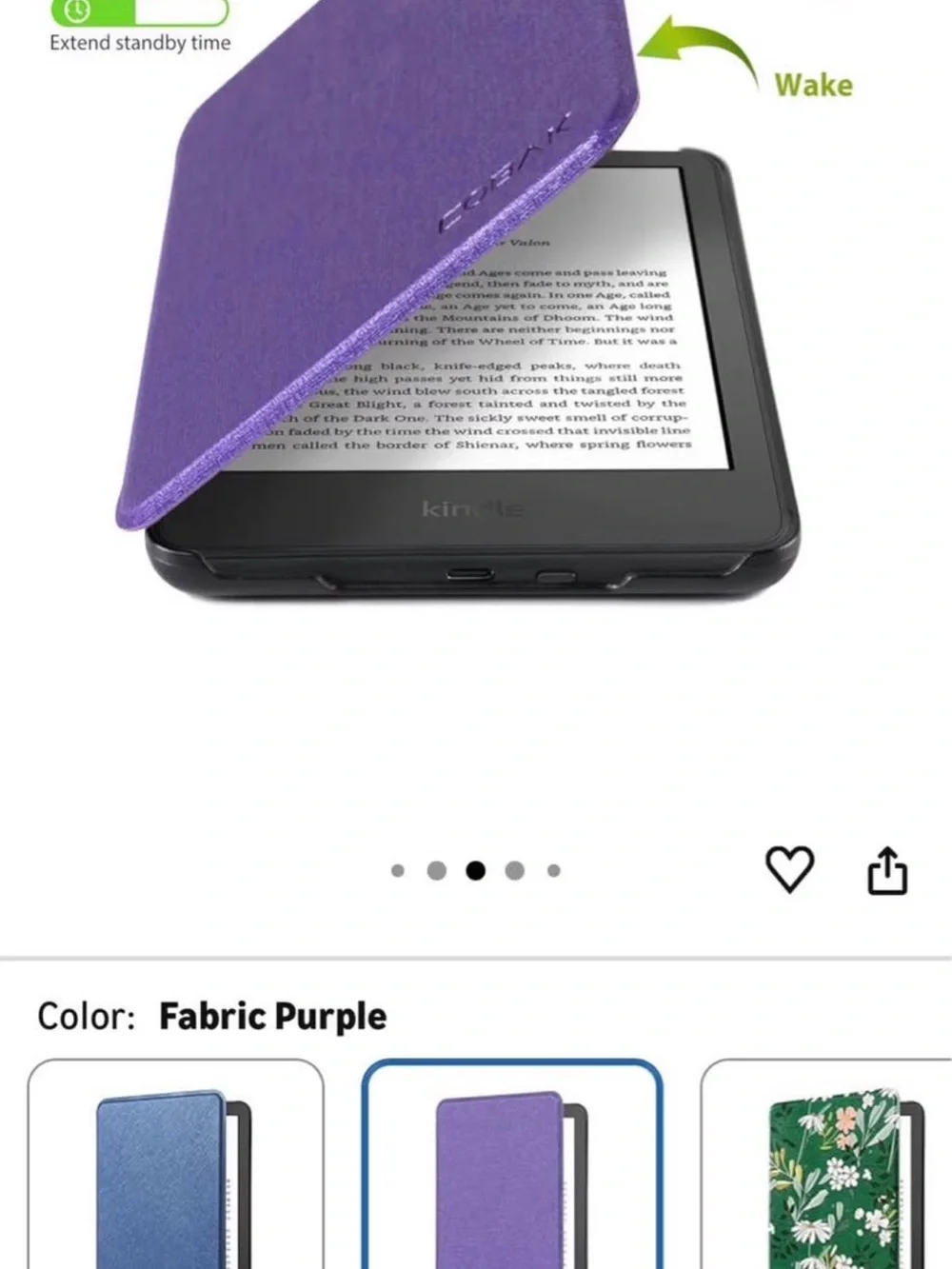 Purple kindle case